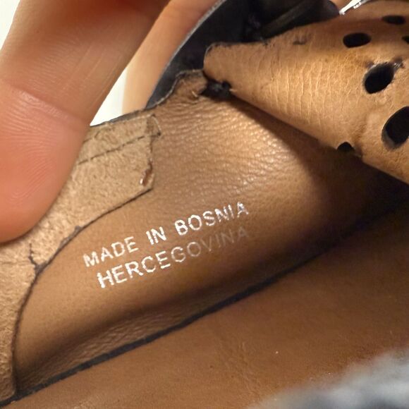 AS 98 Italian Leather Chain Loafers EU 41 - Picture 9 of 14